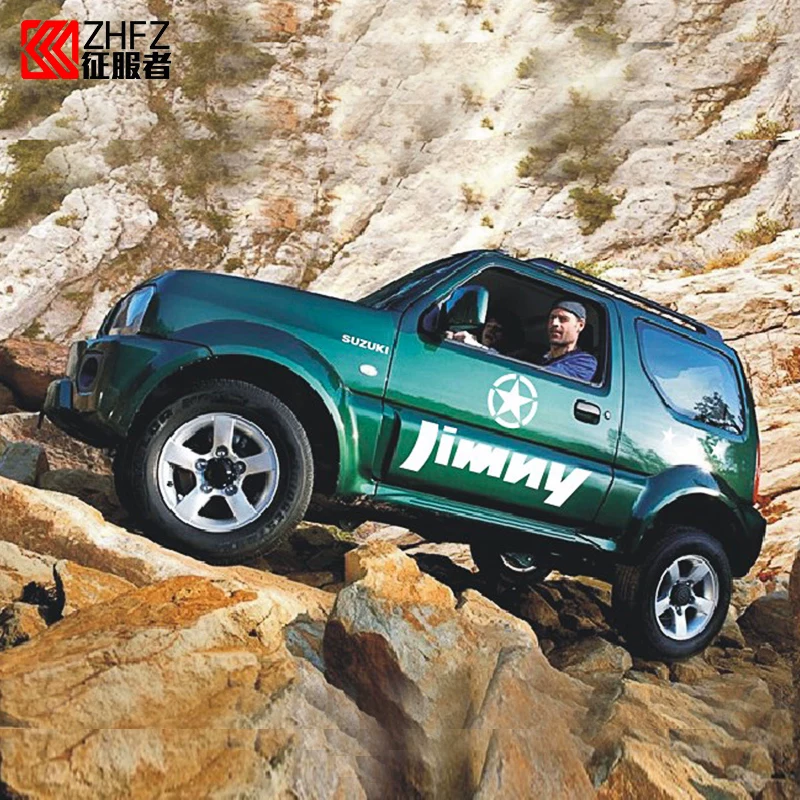 铃木吉姆尼 越野全车贴 车身改装拉花 JIMNY 车门星星贴纸 装饰贴