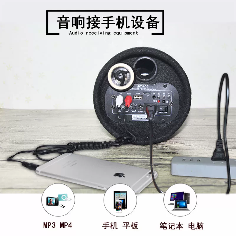 车载蓝牙重低音炮12V汽车摩托货车24v专用音改装无线音箱小钢炮